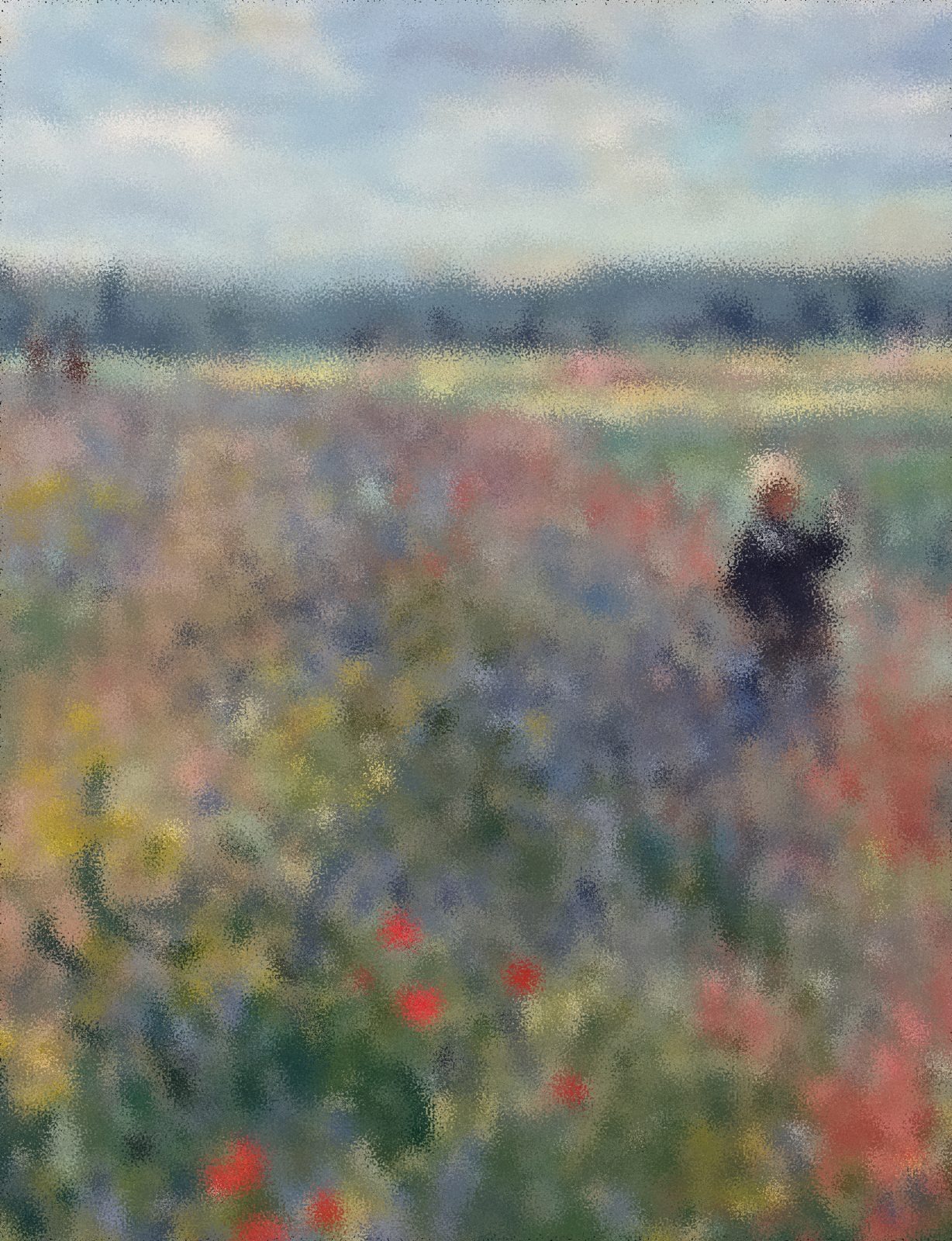 Impressionist painting of a field of red poppies — artwork for the AERDE EmpCo greenwashing directive guide